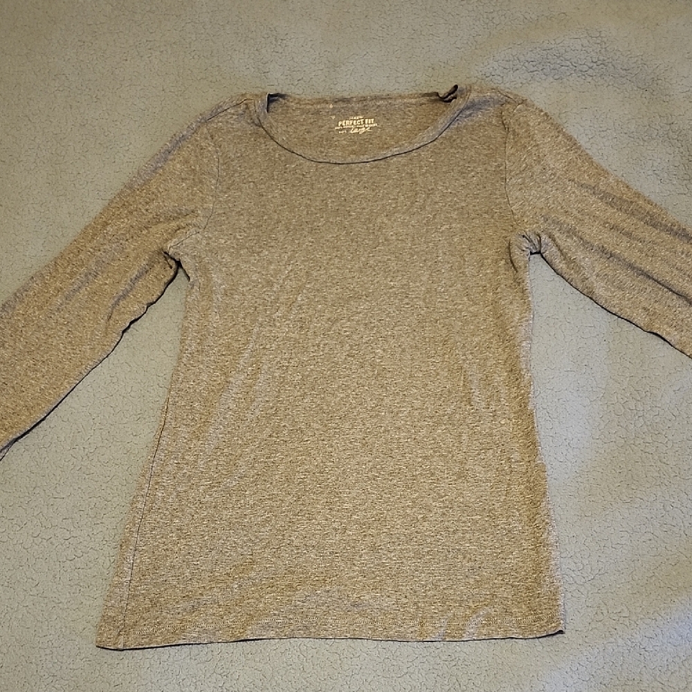 Womens J. Crew Long Sleeve Tee, L